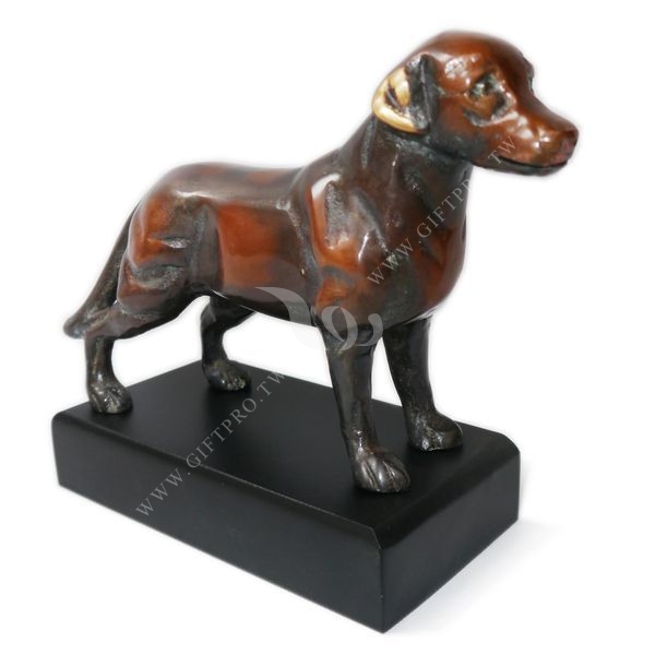  銅雕.藝術銅雕禮品送禮 狗來富-獵犬-獵狗
